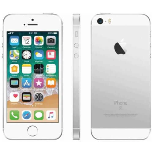 Apple iPhone SE (1st generation) 128GB Silver Good (Part Change Message) - Image 3