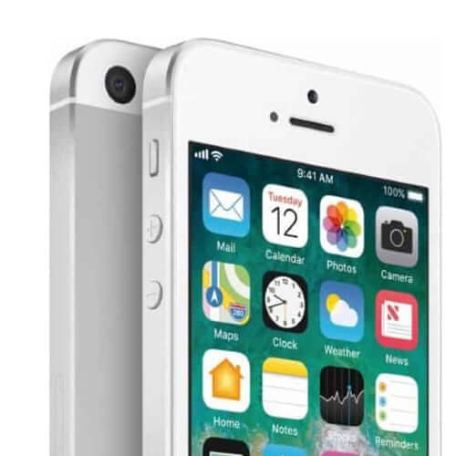 Apple iPhone SE (1st generation) 128GB Silver Good (Part Change Message) - Image 4