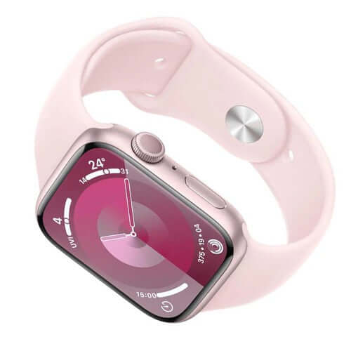 Apple Watch Series 9 [GPS 41mm] Smartwatch with Pink Aluminum Case with Pink Sport Band M/L. Fitness Tracker, Blood Oxygen & ECG Apps, Always-On Retina Display, Water Resistant - Image 3