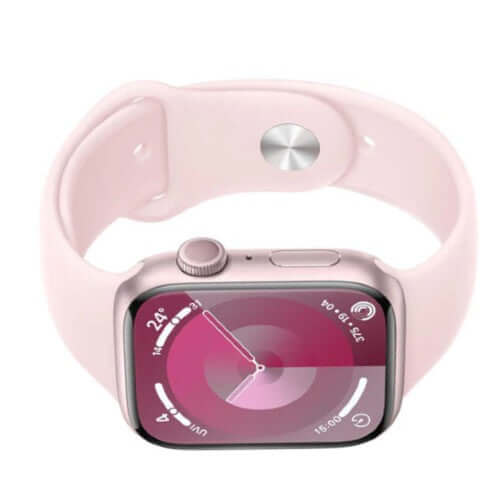 Apple Watch Series 9 [GPS 41mm] Smartwatch with Pink Aluminum Case with Pink Sport Band M/L. Fitness Tracker, Blood Oxygen & ECG Apps, Always-On Retina Display, Water Resistant - Image 4