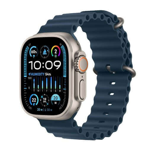 Apple Watch Ultra 2 [GPS + Cellular 49mm] Smartwatch with Rugged Titanium Case & Blue Ocean Band One Size. Fitness Tracker, Precision GPS, Action Button, Extra-Long Battery Life, Bright Retina Display - Image 3