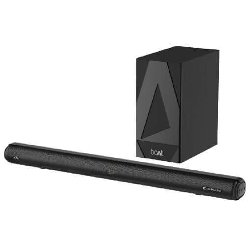 boAt Aavante Bar 1850D with 220W Dolby Audio, Wireless Subwoofer,Premium Black  Brand New - Image 2