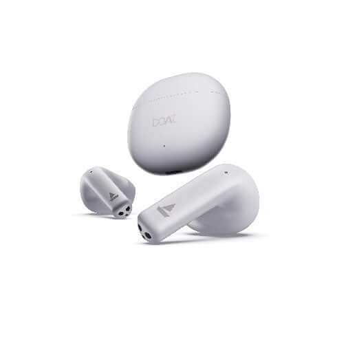 boAt Airdopes Atom 81 True Wireless Earbuds with Up to 50H Playtime,Pearl White Brand New - Image 2