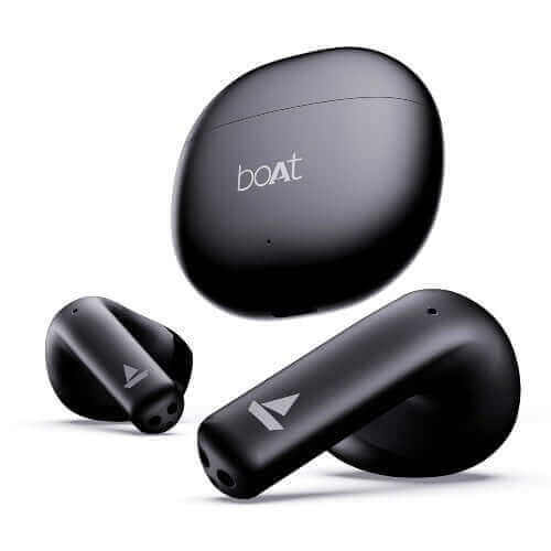boAt Airdopes Atom 81 True Wireless Earbuds with Up to 50H Playtime ,Opal Black Brand New