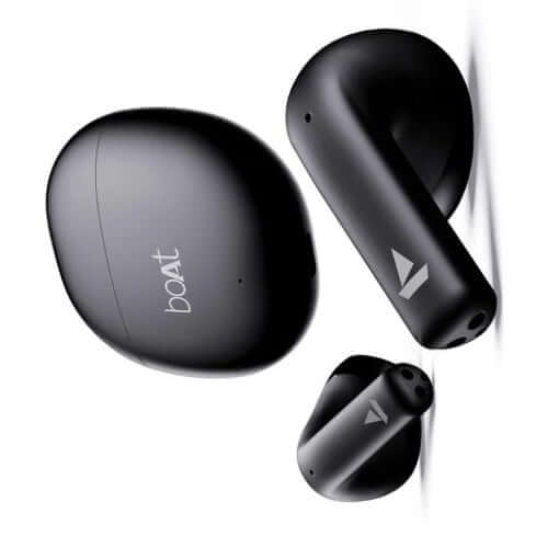 boAt Airdopes Atom 81 True Wireless Earbuds with Up to 50H Playtime ,Opal Black Brand New - Image 3