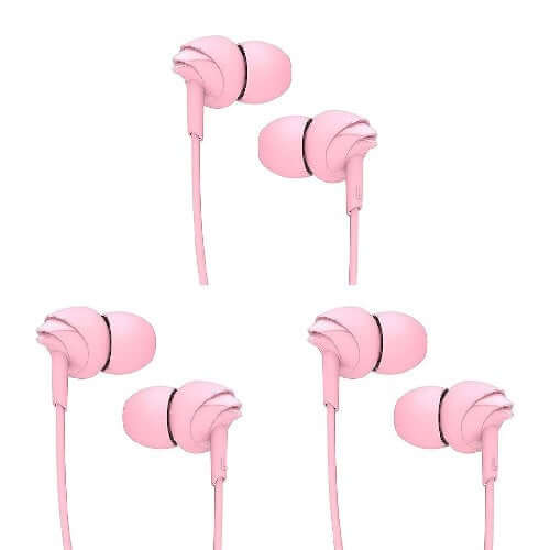 boAt Bassheads 100 in Ear Wired Earphones with Mic(Taffy Pink) Brand New - Image 2