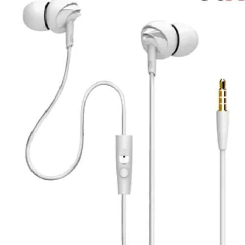 boAt BassHeads 100 in-Ear Wired Headphones with Mic (White) Brand New - Image 4