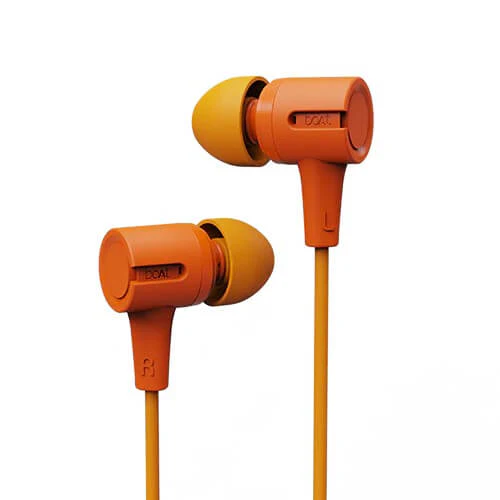 boAt Bassheads 102 Wired in Ear Earphones with Mic (Mint Orange) Brand New - Image 2
