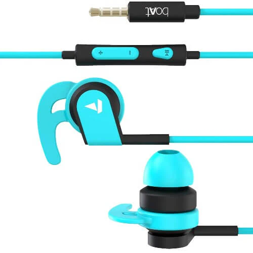 boAt Bassheads 242 in Ear Wired Earphones with Mic(Blue) Brand New - Image 2