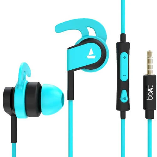 boAt Bassheads 242 in Ear Wired Earphones with Mic(Blue) Brand New - Image 3