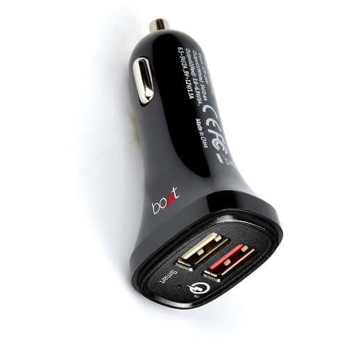 boAt Dual Port Rapid 5V Car Charger,Quick Charge 3.0 for Cellular Phones,Free Micro USB Cable,Black Brand New - Image 3