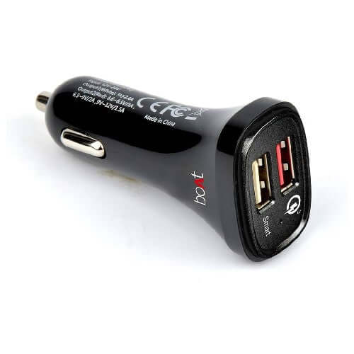 boAt Dual Port Rapid 5V Car Charger,Quick Charge 3.0 for Cellular Phones,Free Micro USB Cable,Black Brand New - Image 4