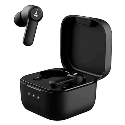 boAt Airdopes Fuel in Ear Headphones, Quad Mics, 50H Playtime,Classic Black Brand New - Image 5