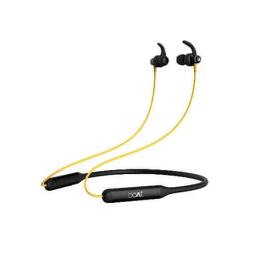 boAt Rockerz 335 Bluetooth in Ear Neckband,Up to 30 Hours Playback,Yellow Brand New