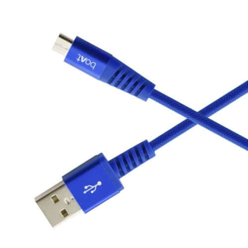 boAt Rugged V3 Braided Micro USB Cable for Personal Computer (Cobalt Blue) Brand New - Image 3