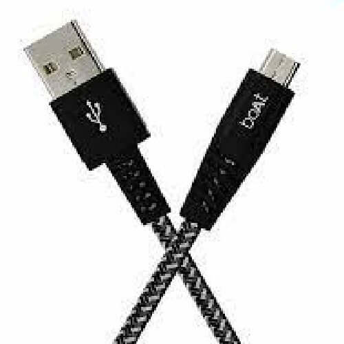 boAt Rugged v3 Extra Tough Unbreakable Braided Micro USB Cable 1.5 Meter (Black) Brand New - Image 4