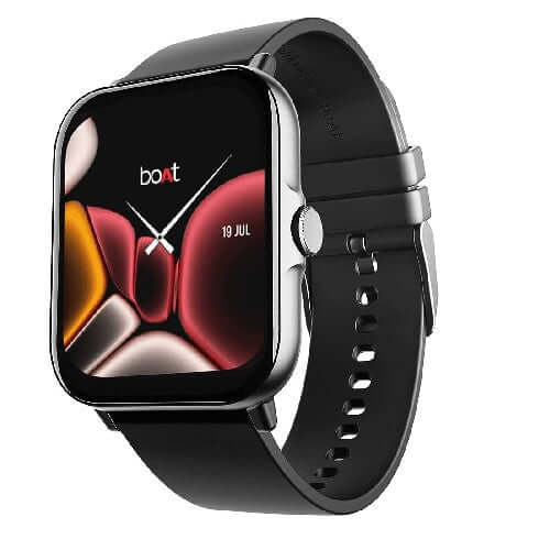 boAt Wave Ultima Max with 1.9" & 2.5D Curved Display, Wireless Charging Pitch Black Brand New - Image 2