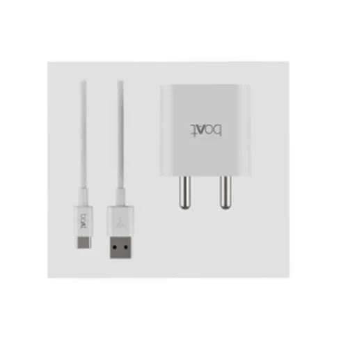 boAt WCDV 22.5W Dual Port Wall Charger, White - Image 3