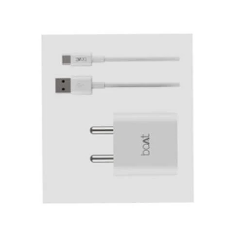 boAt WCDV 22.5W Dual Port Wall Charger, White - Image 4