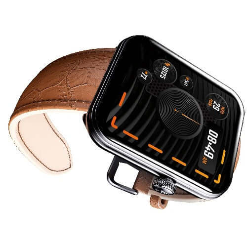 boAt Xtend Plus Smartwatch with 1.78" AMOLED Display,Advanced BT Calling Brown Leather Brand New - Image 2