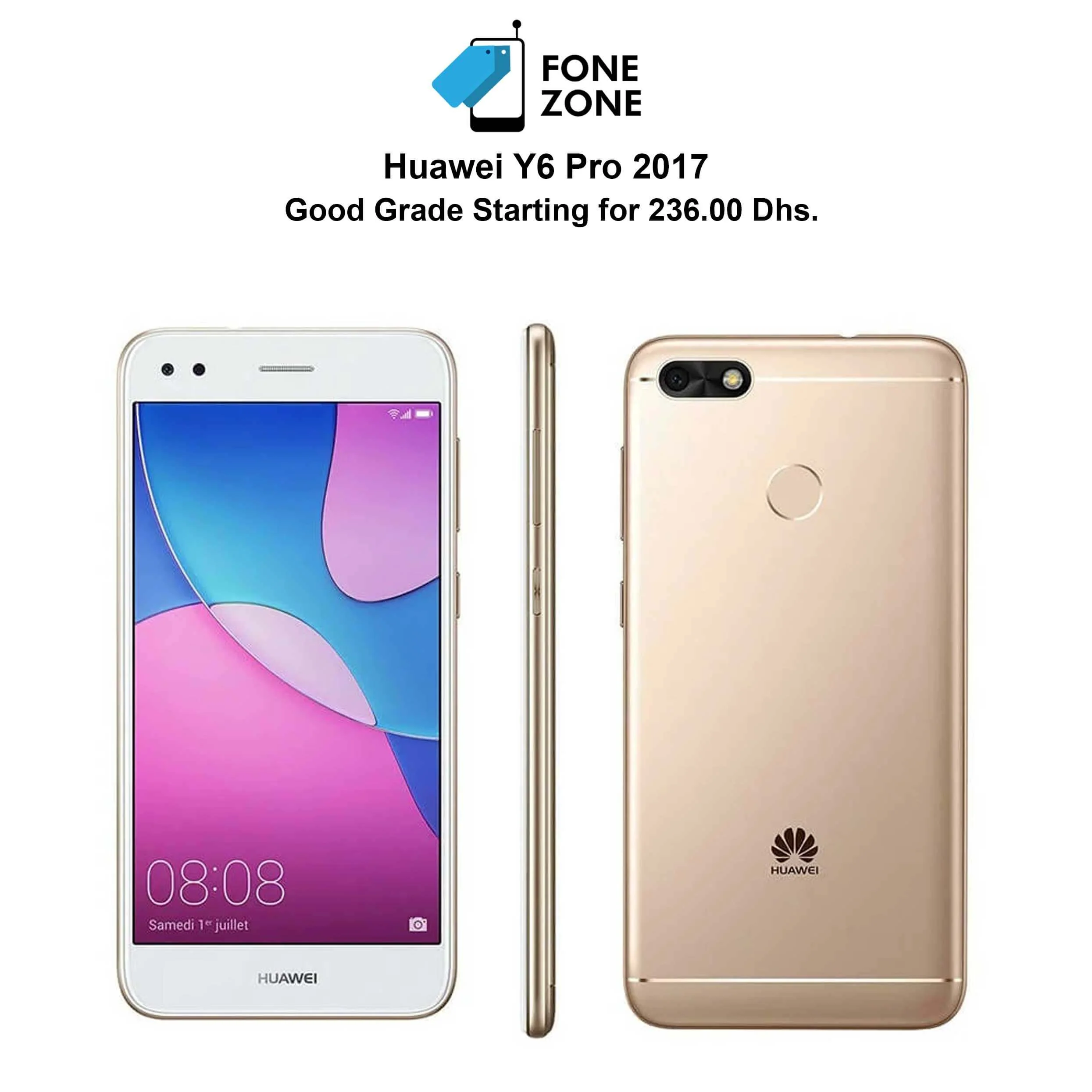 Huawei Y6 Pro 2017 64GB 4GB RAM single sim  Gold - Image 9