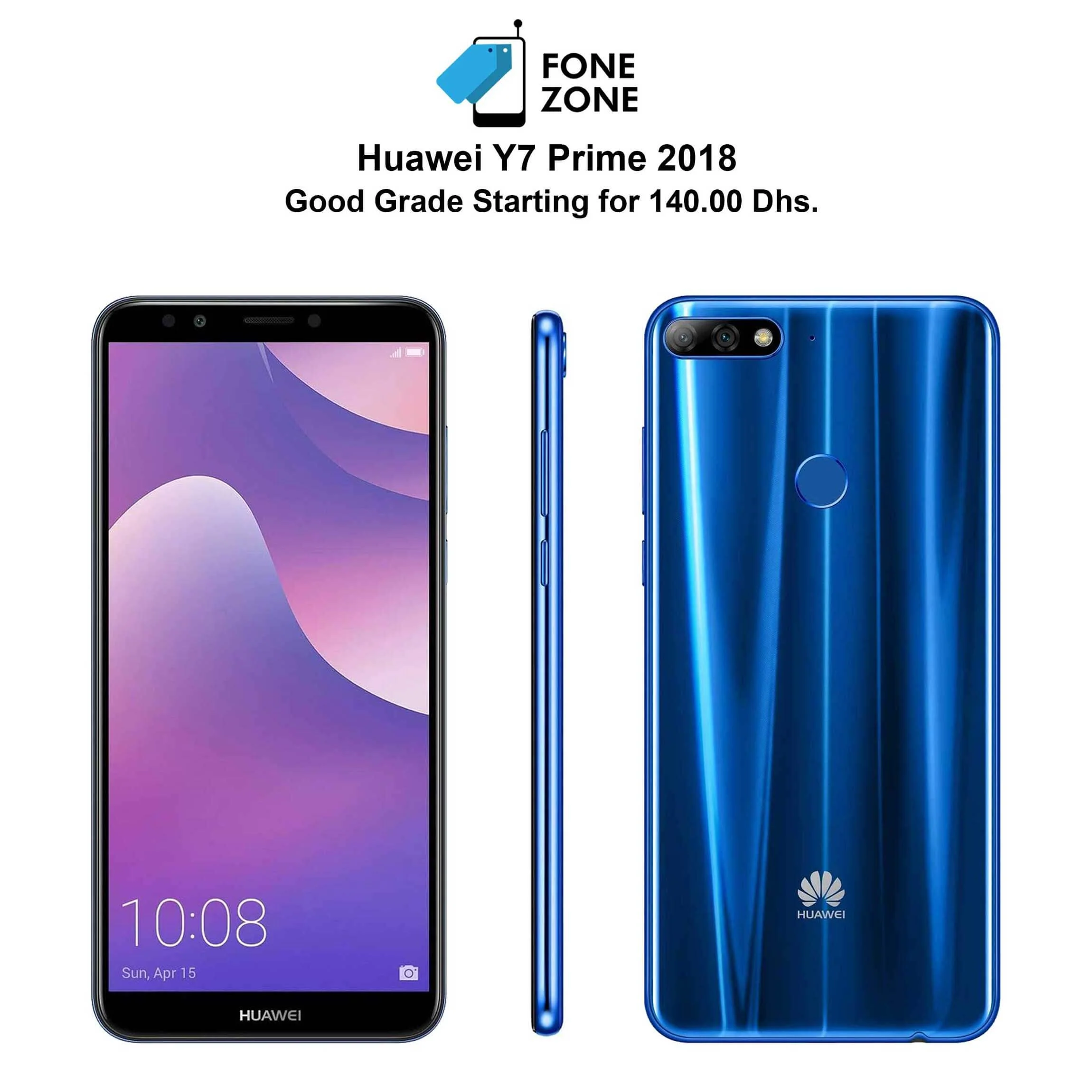 Huawei Y7 Prime 2018 32GB, 4GB Ram  single sim Blue - Image 7