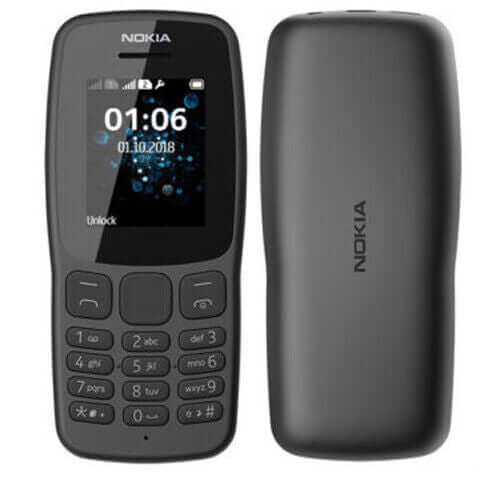 Nokia 106 Dual Sim 2018 Dark Grey With LED Torch - FM Radio - Big Button Phone Brand New - Image 3